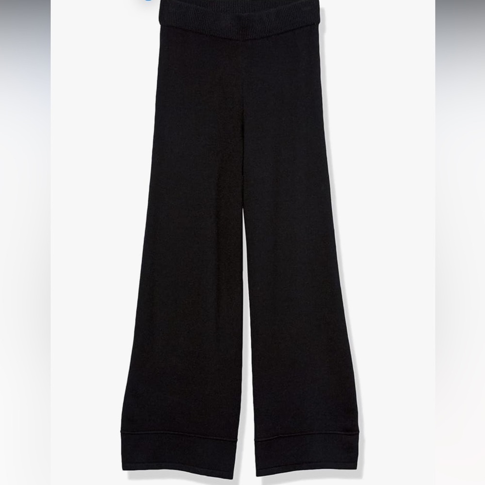 The Drop Bernadette Pull-on Loose-fit Cropped Sweater Pants Black Sz 2X Women - Picture 6 of 6